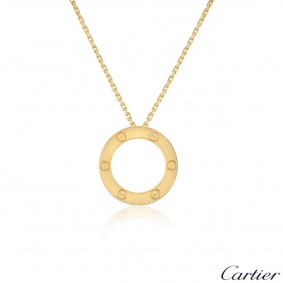 Cartier Yellow Gold Plain Love Necklace B7014200 Cartier Yellow Gold Plain Love Necklace B7014200